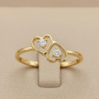 The Twin Heart Spark Ring - Lab Grown Diamonds