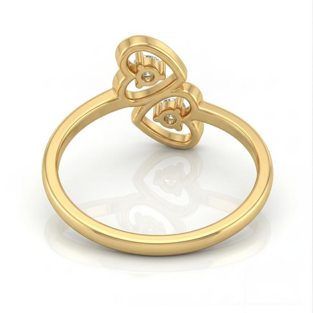 The Twin Heart Spark Ring - Lab Grown Diamonds