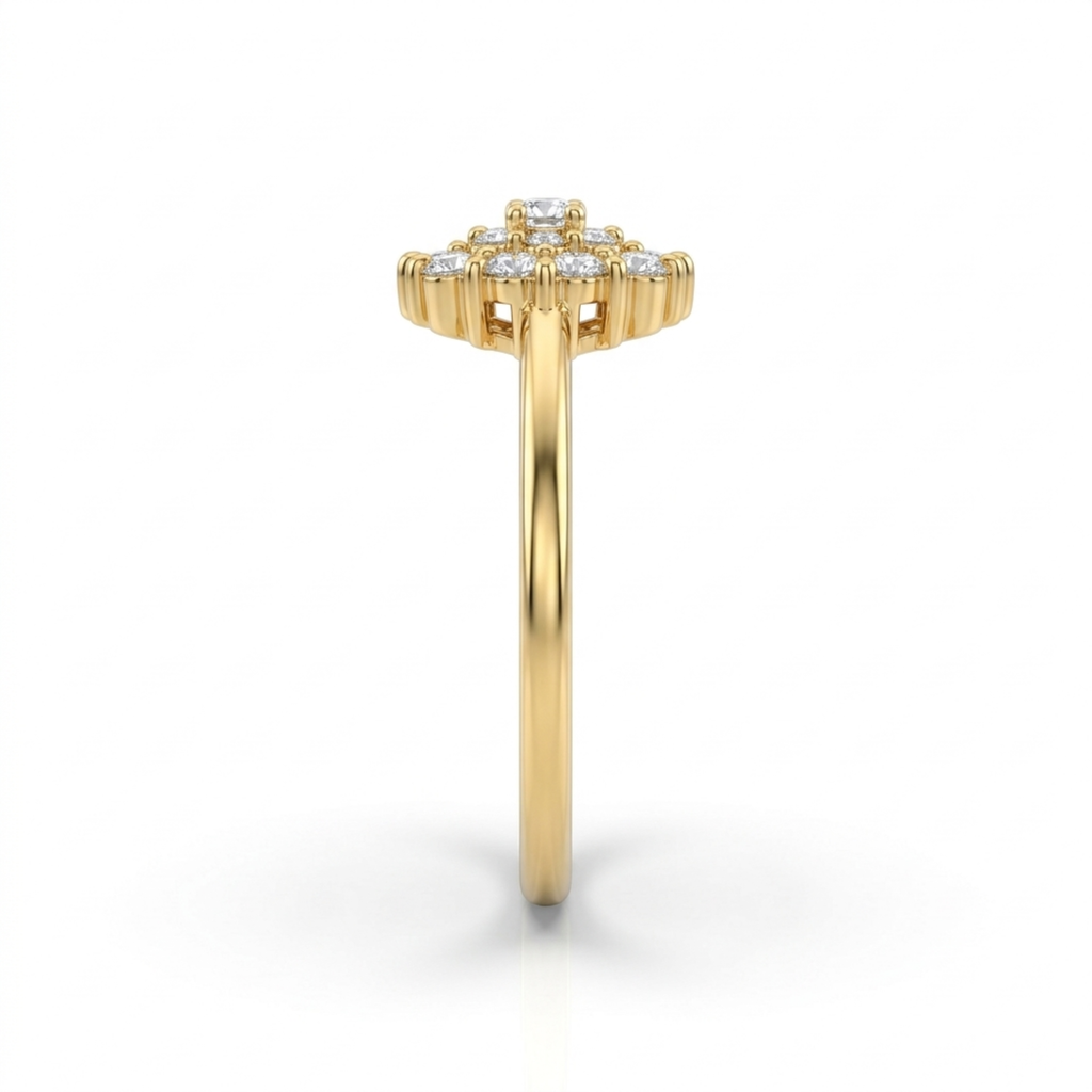 The Rosabelle Floral Ring - Lab Grown Diamonds