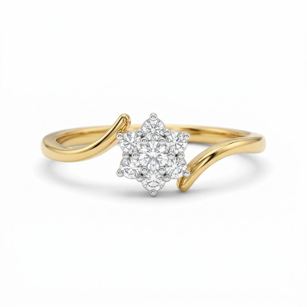 The Bloomelle Floral Ring - Lab Grown Diamonds