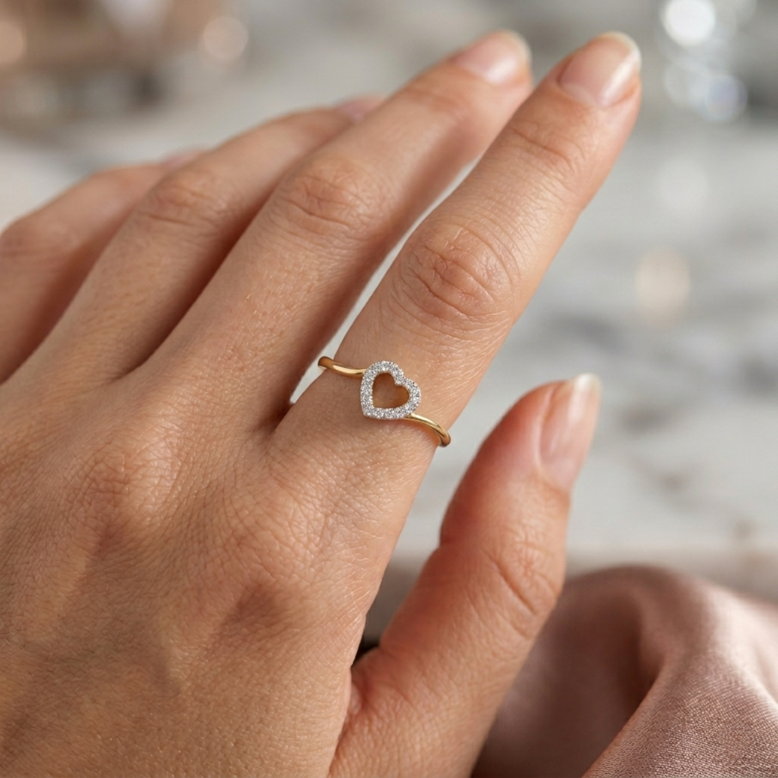 The Seraphone Heart Ring - Lab Grown Diamonds