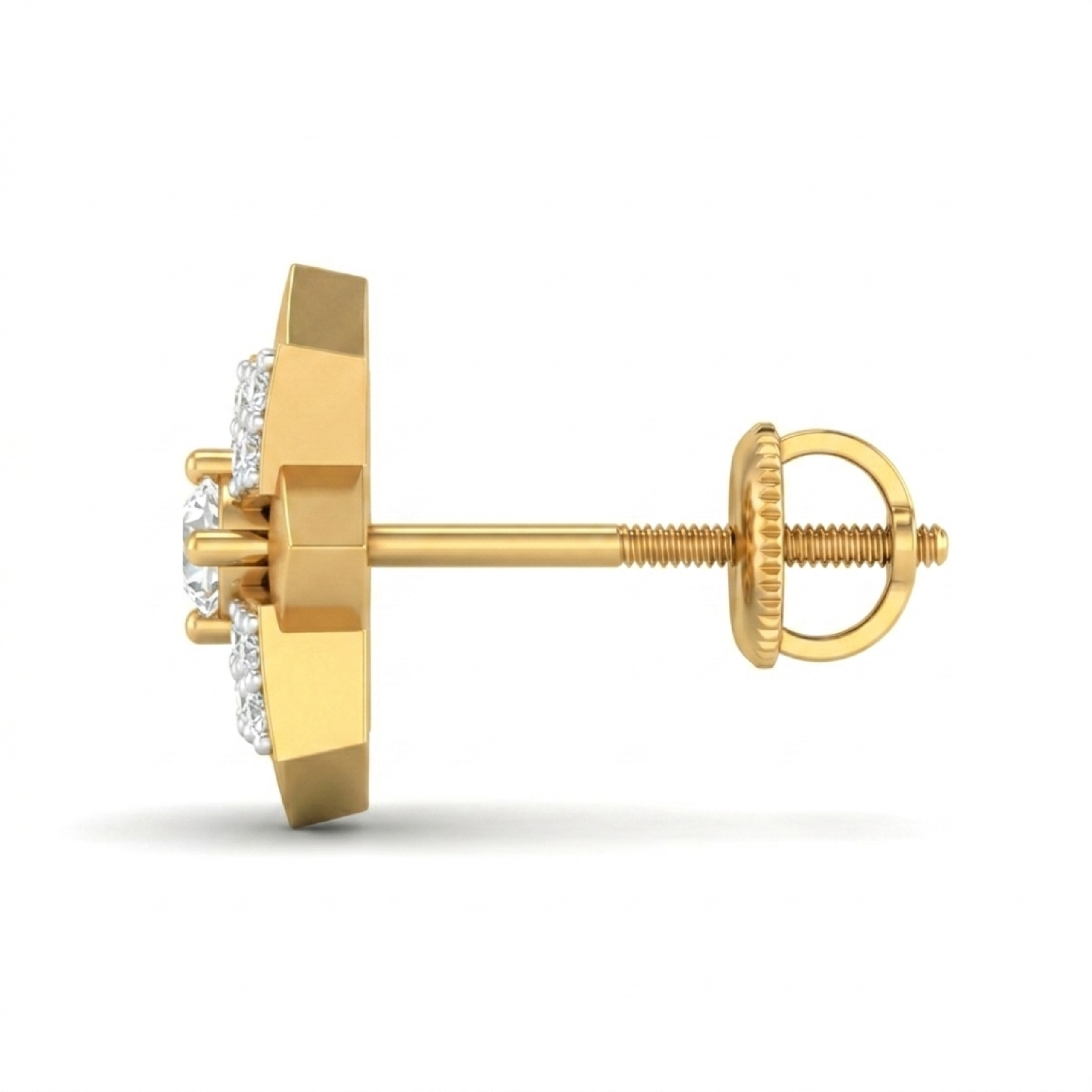 The North Star Medallion Earrings - Lab Grown Diamonds