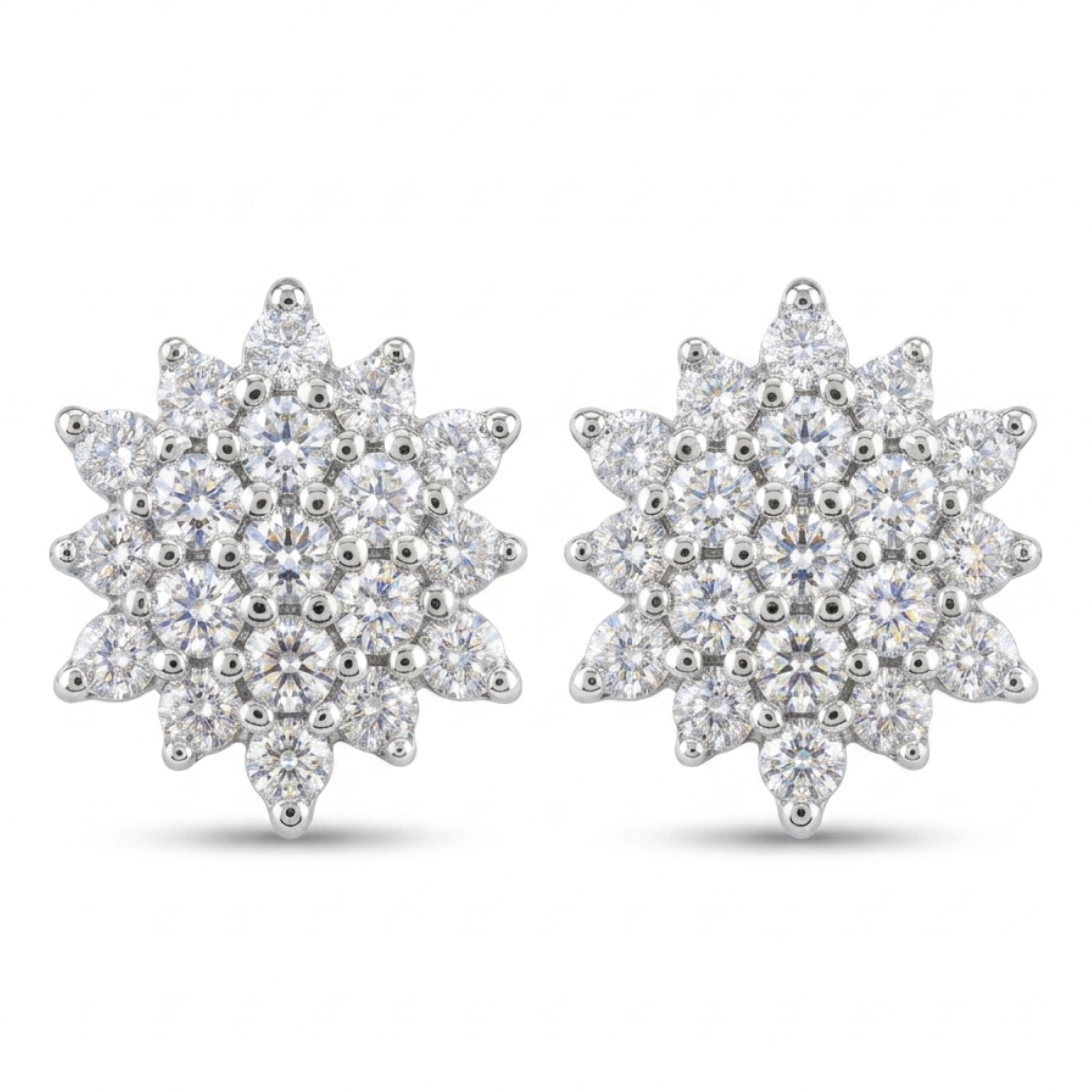 The Rosebelle Floral Earrings - Lab Grown Diamonds