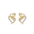 The Stellar Heart Earrings - Lab Grown Diamonds