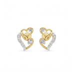The Stellar Heart Earrings - Lab Grown Diamonds