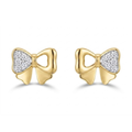 The Glow Bow Earrings - Lab Grown Diamonds