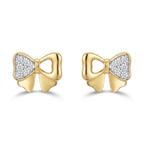 The Glow Bow Earrings - Lab Grown Diamonds