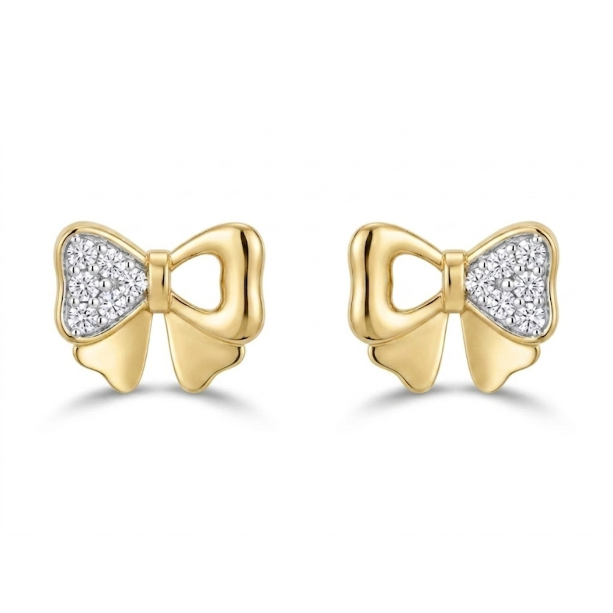 The Glow Bow Earrings - Lab Grown Diamonds