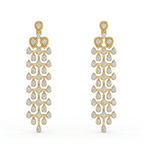 The Pearline Waterfall Earrings - Lab Grown Diamonds