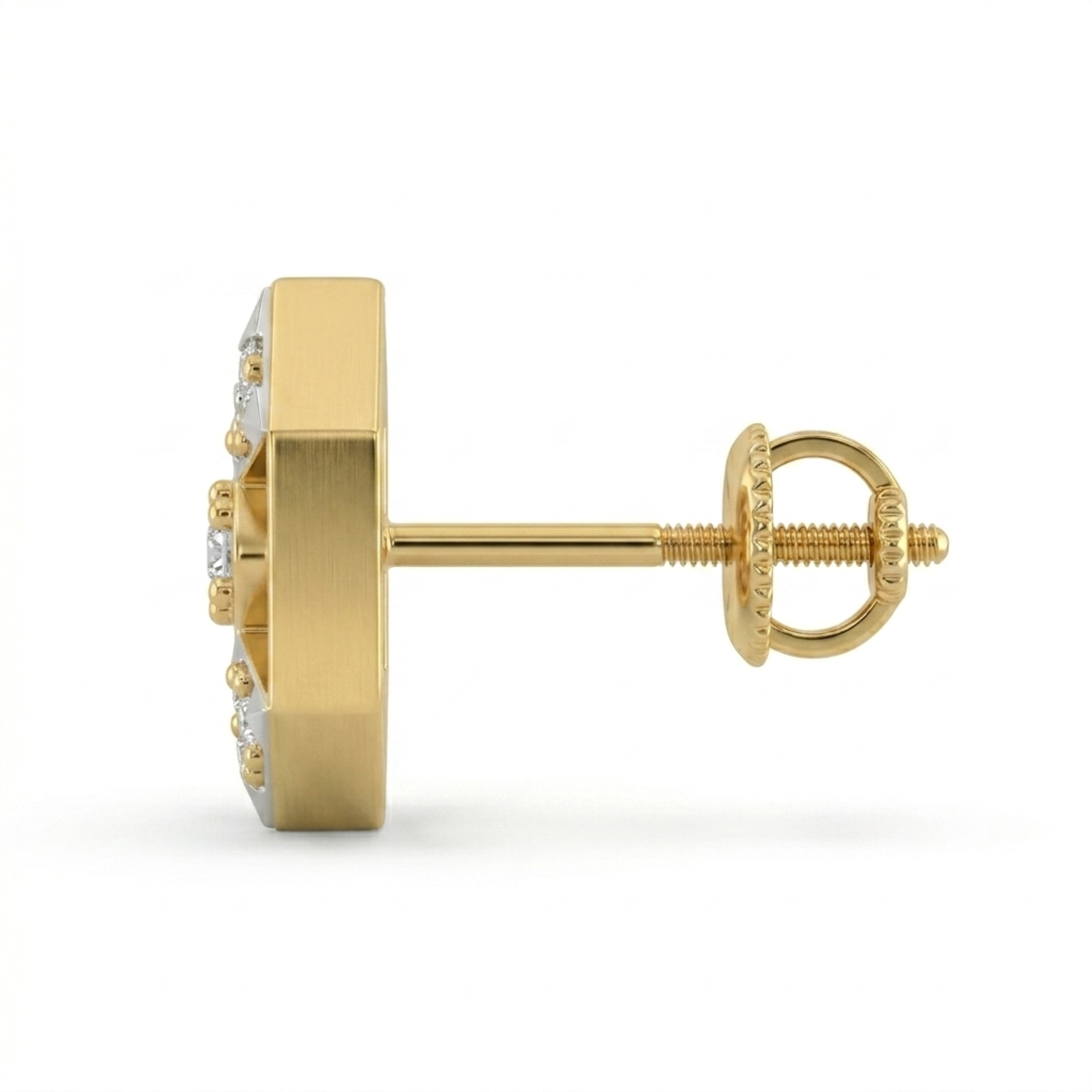 The Trigon Radiance Earrings - Lab Grown Diamonds