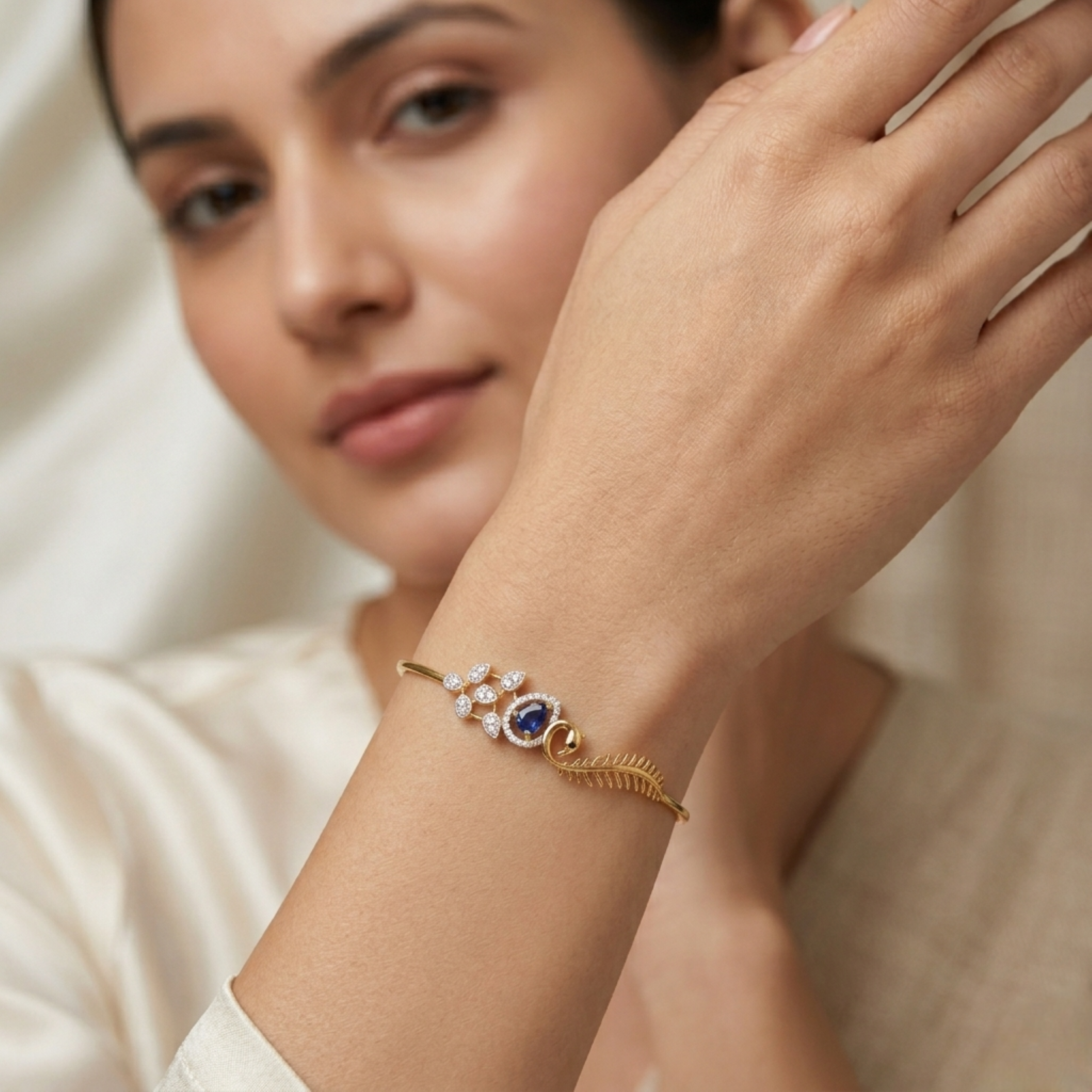 The Mayur Gilded Bracelet - Lab Grown Diamonds
