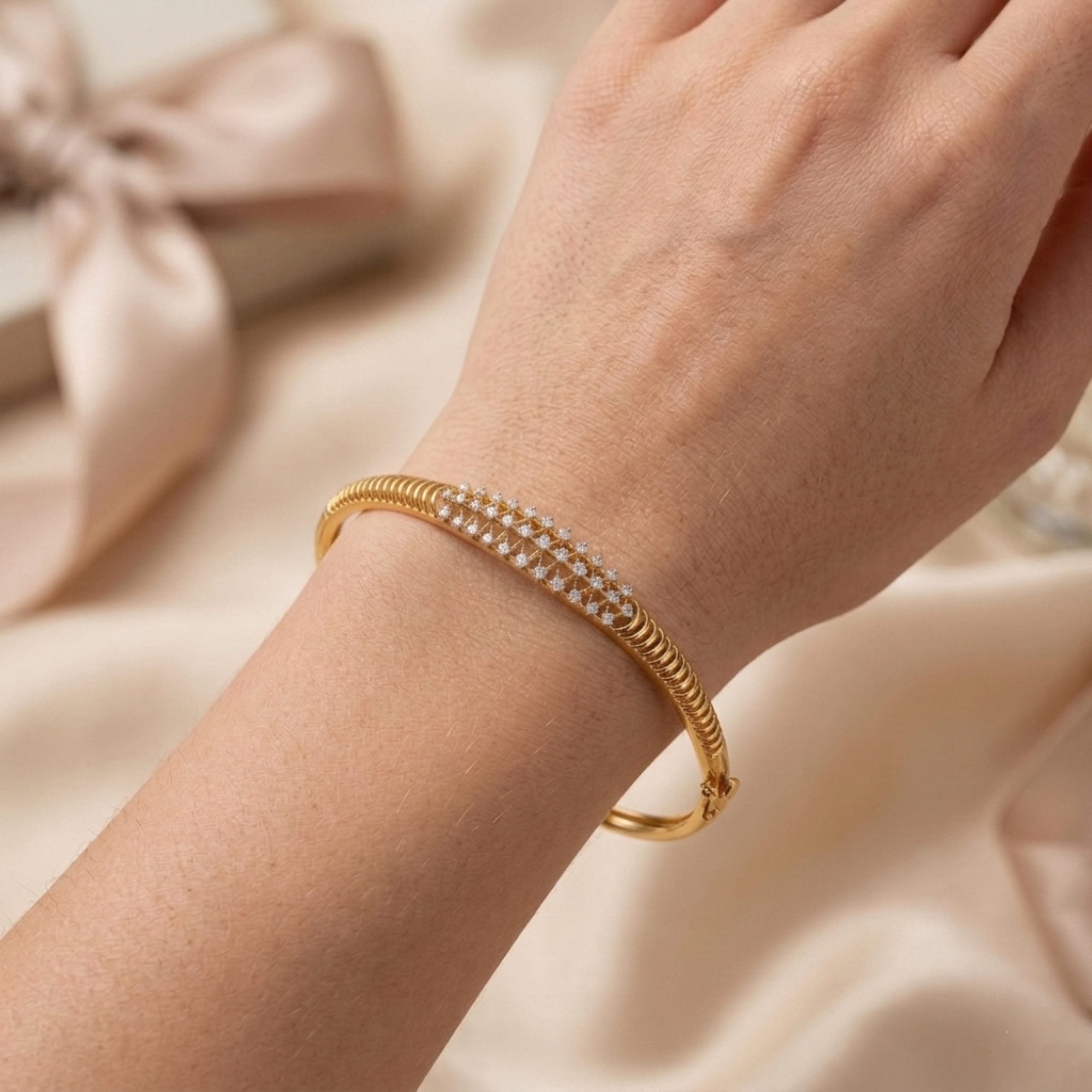 The Serelune Mesh Bracelet - Lab Grown Diamonds