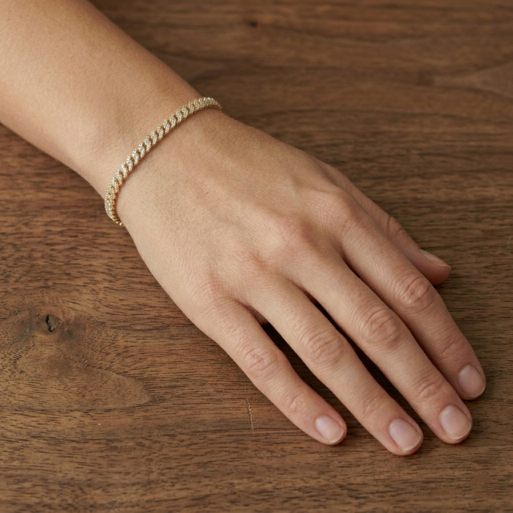 The Velmira Ribbon Bracelet - Lab Grown Diamonds