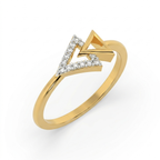 The Apex Interlock Ring - Lab Grown Diamonds