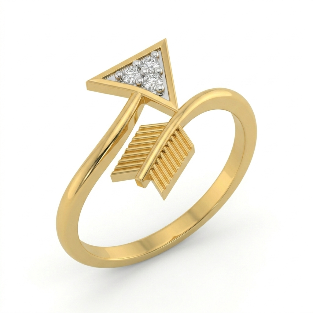 The Cupid Arrow Ring - Lab Grown Diamonds