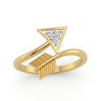The Cupid Arrow Ring - Lab Grown Diamonds