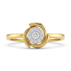 The Elegant Swirl Ring - Lab Grown Diamonds