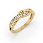 The Flow Band Ring - Lab Grown Diamonds