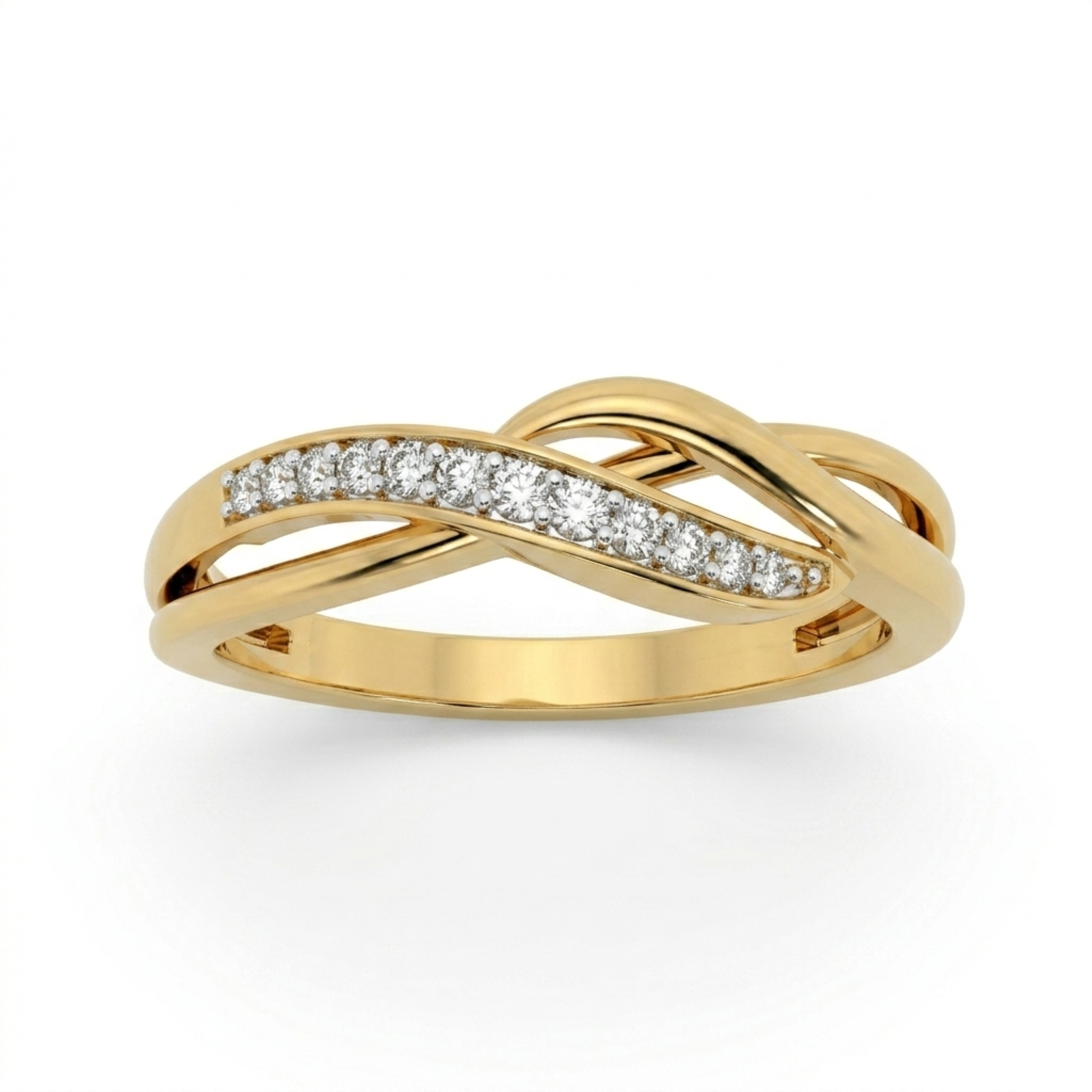 The Flow Band Ring - Lab Grown Diamonds