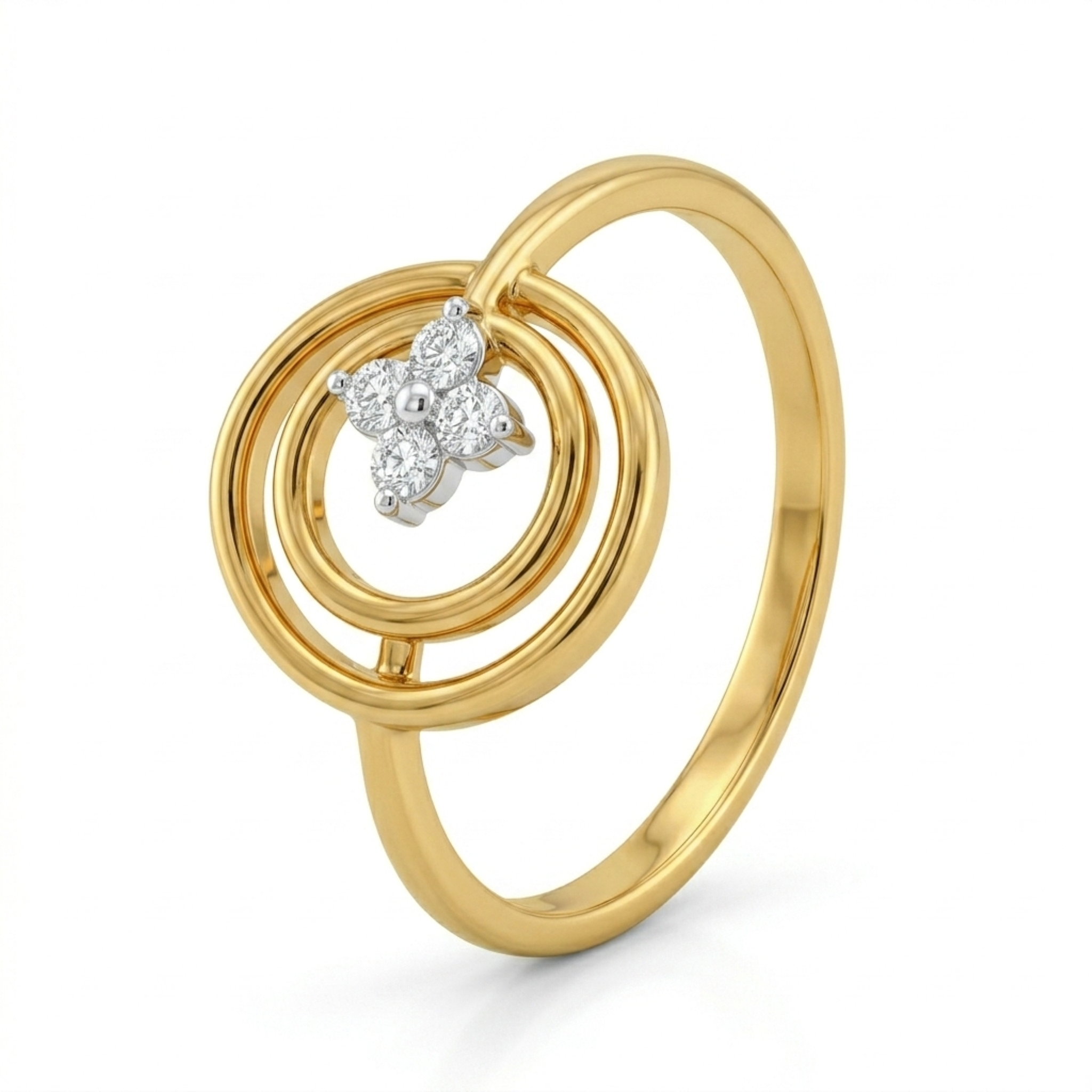 The Orbit Clover Ring - Lab Grown Diamonds