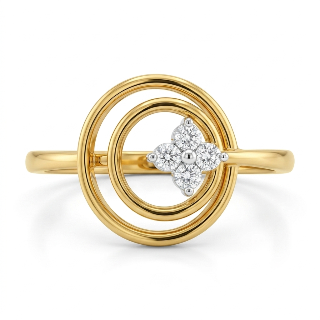 The Orbit Clover Ring - Lab Grown Diamonds