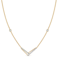The Aurielle V-Line Necklace - Lab Grown Diamonds