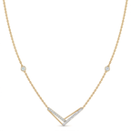 The Aurielle V-Line Necklace - Lab Grown Diamonds