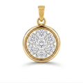 The Solara Round Cluster Pendant - Lab Grown Diamonds