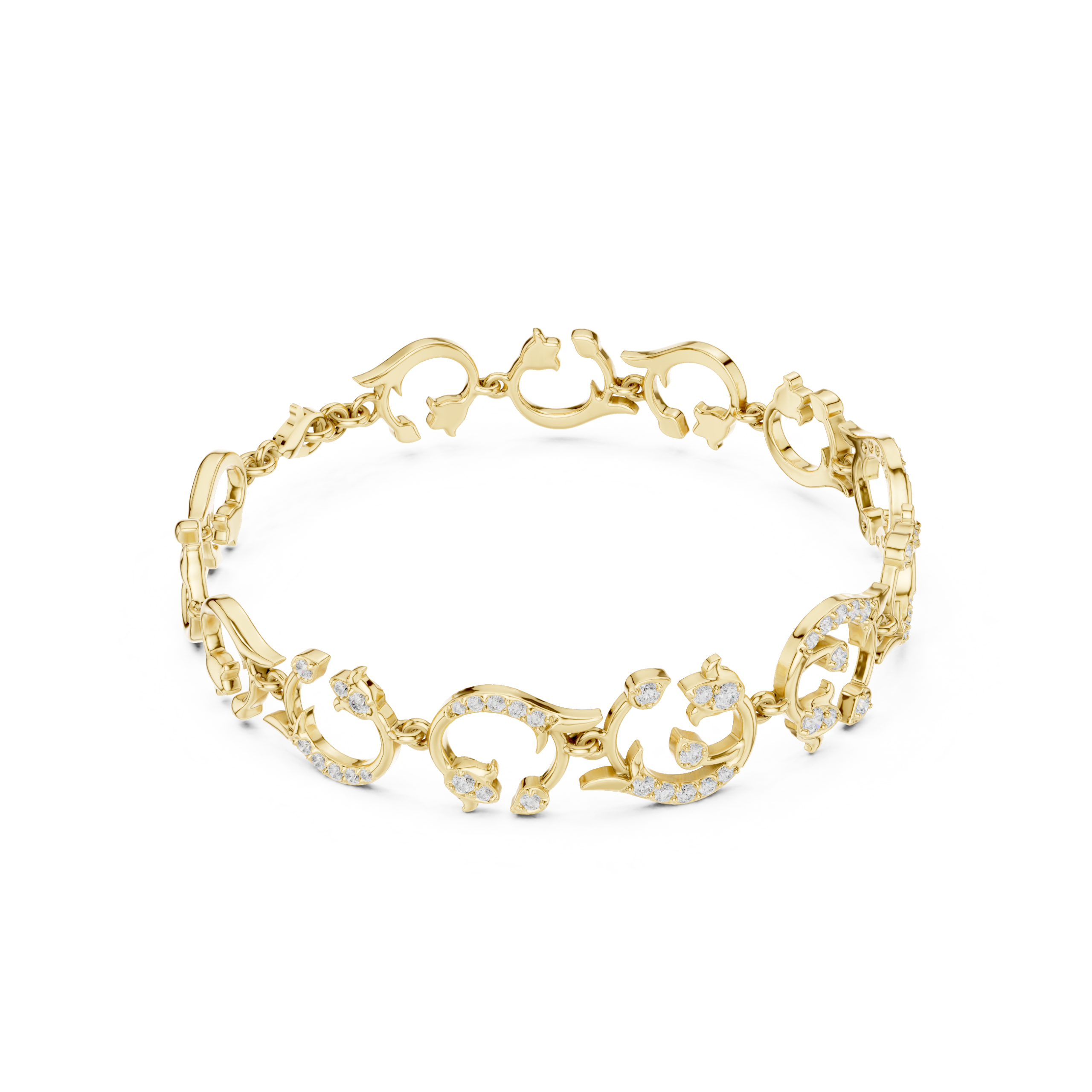 The Royal Filigree Bracelet - Lab Grown Diamonds