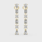 The Multi-Cut Drops Earrings - Lab Grown Diamonds