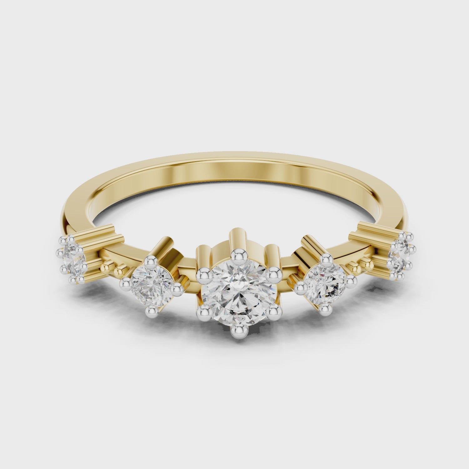 The Lumina Tiered Ring - Lab Grown Diamonds