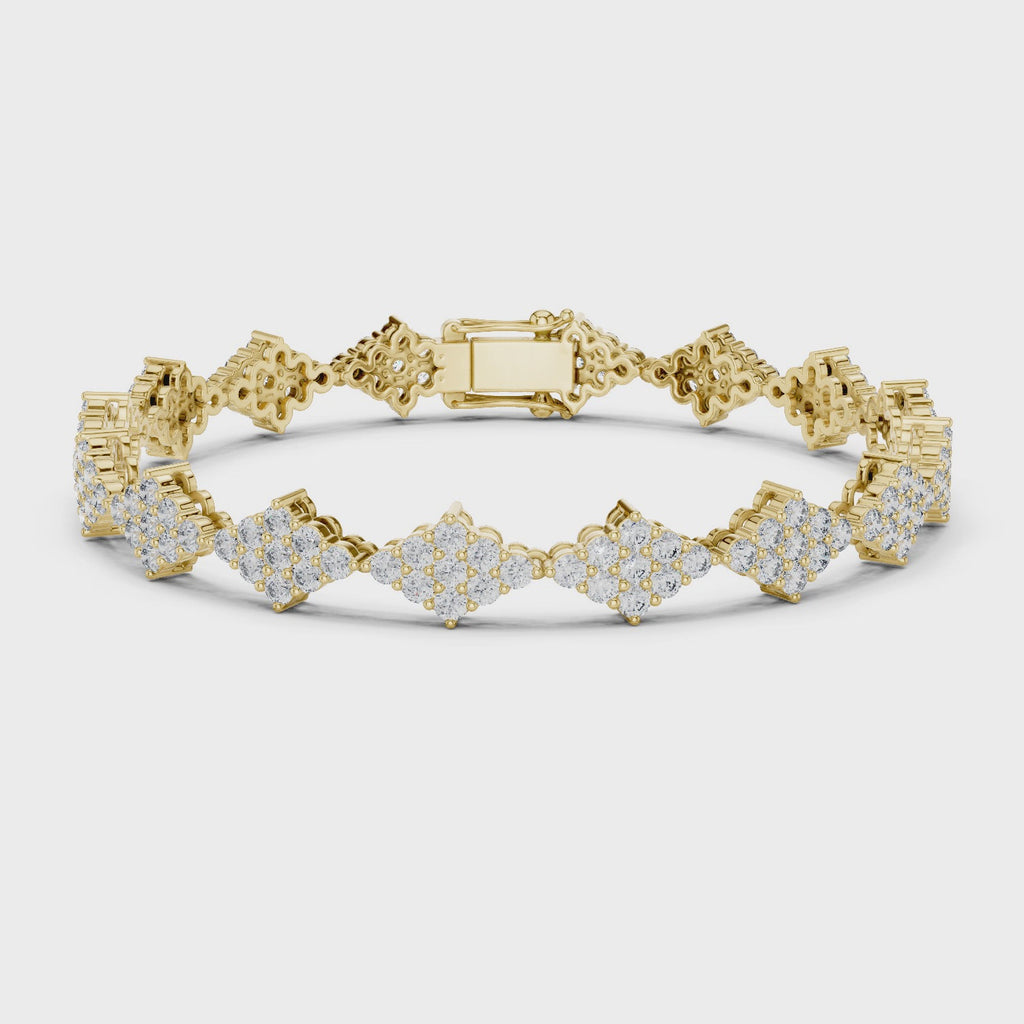 The Lunar Rhombus Bracelet - Lab Grown Diamonds
