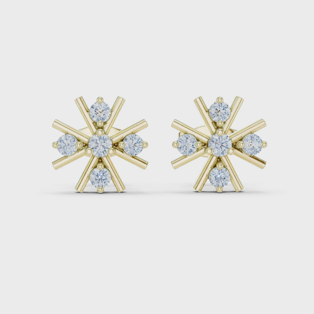 The Polarstern Earrings - Lab Grown Diamonds
