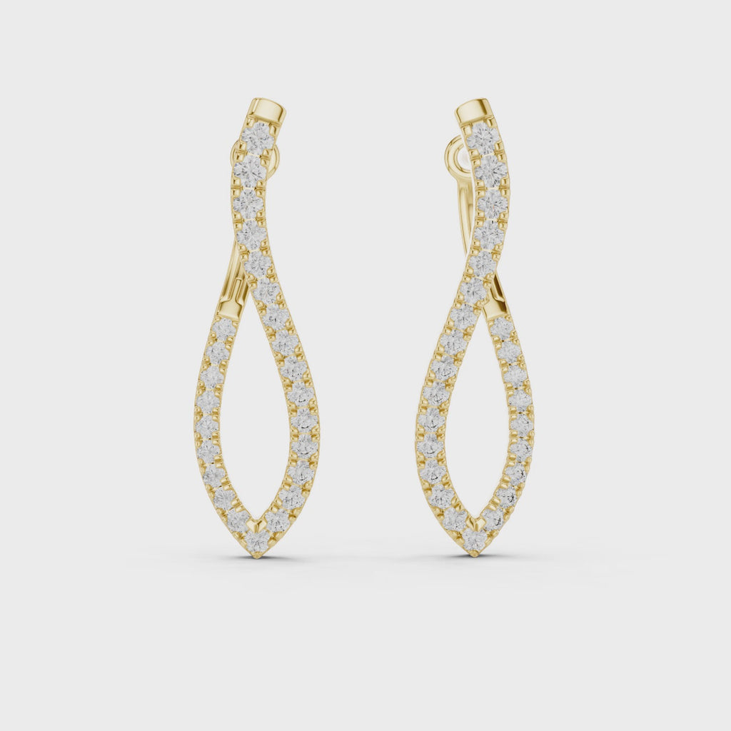 The Eternal Wave Earrings - Lab Grown Diamonds
