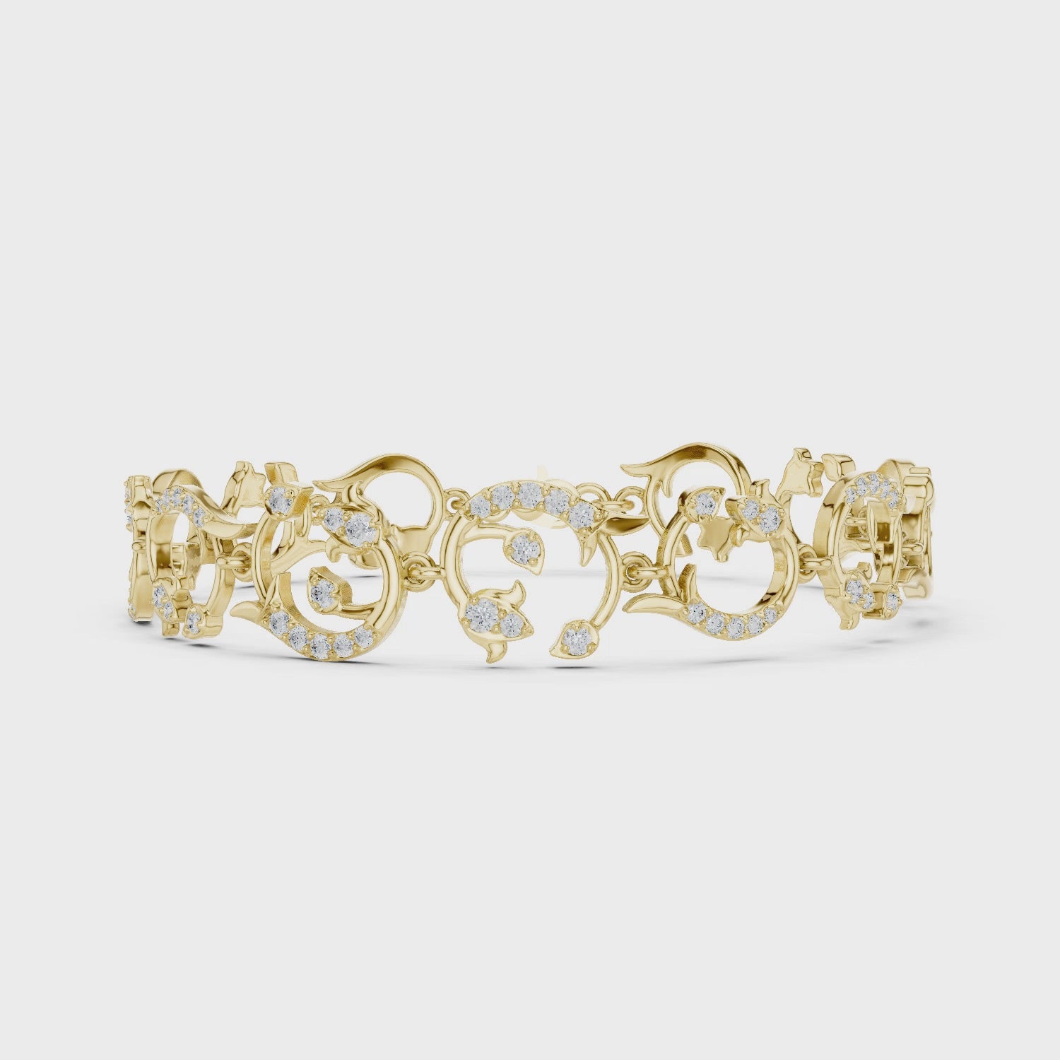 The Royal Filigree Bracelet - Lab Grown Diamonds