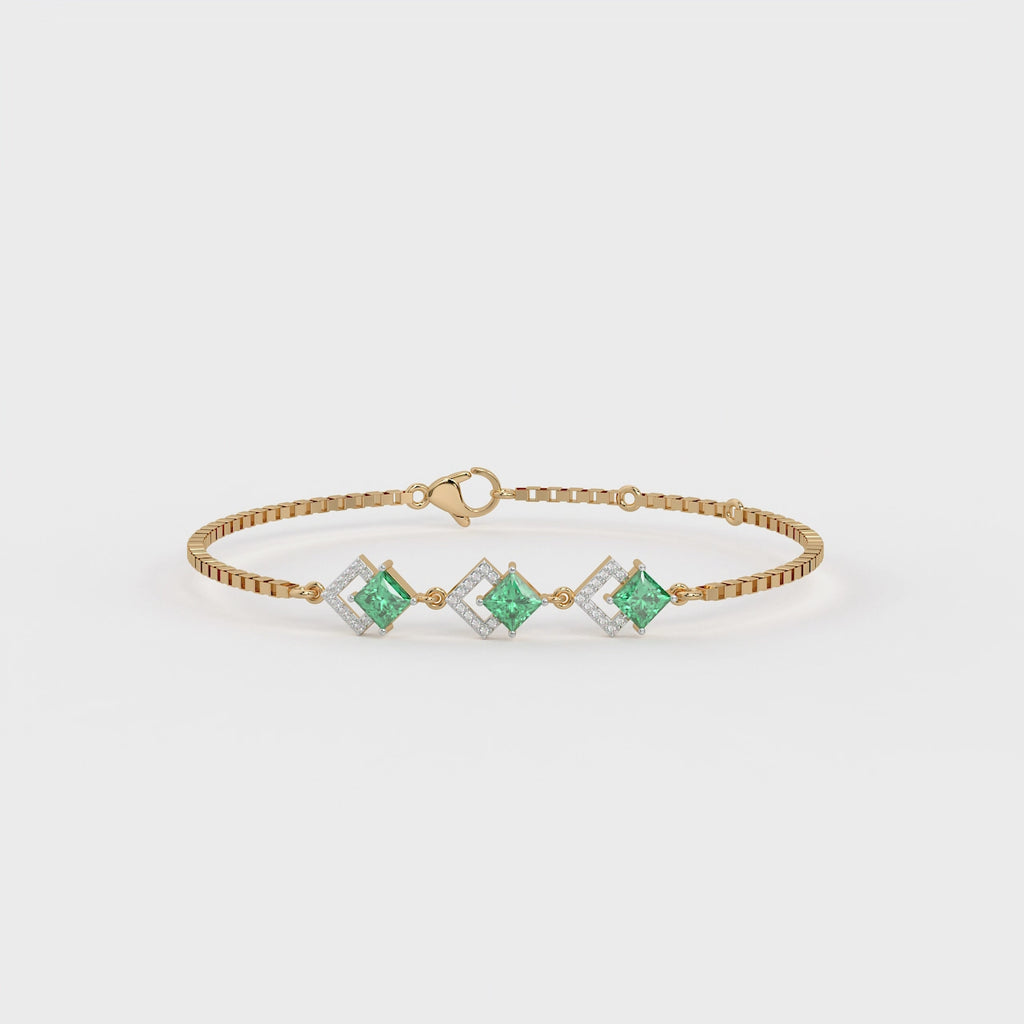 The Verde Shine Bracelet - Lab Grown Diamonds