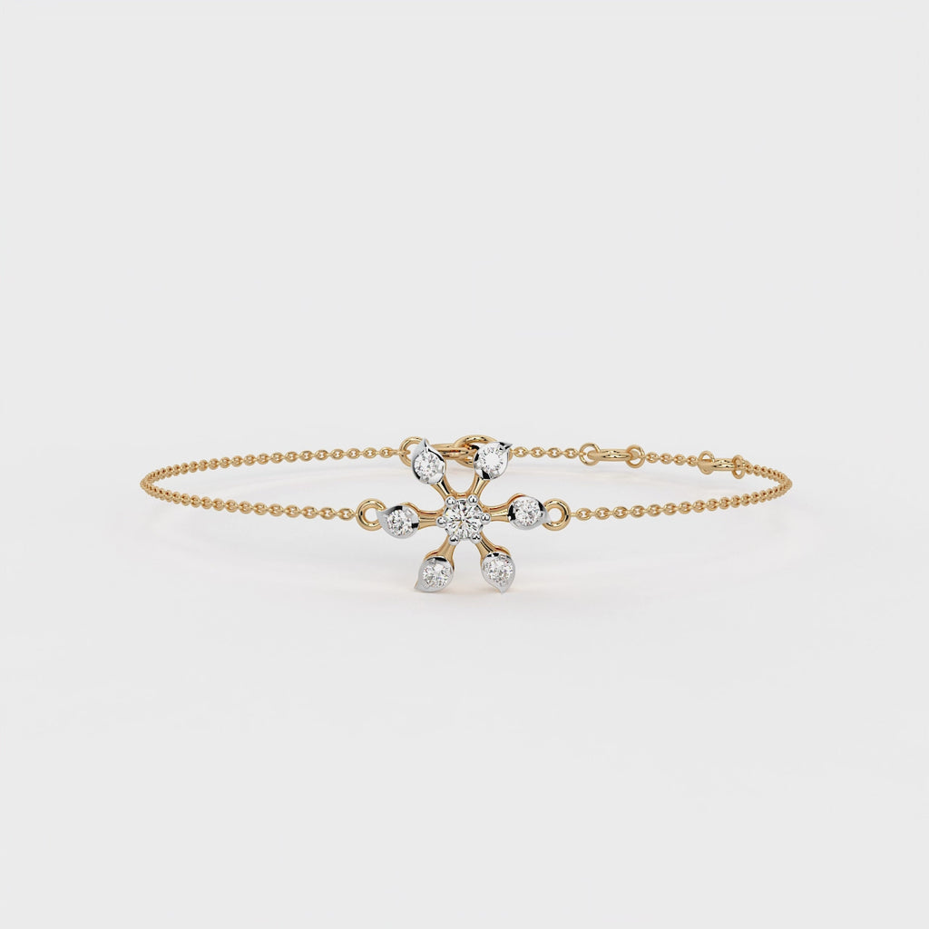 The Petal Star Bracelet - Lab Grown Diamonds