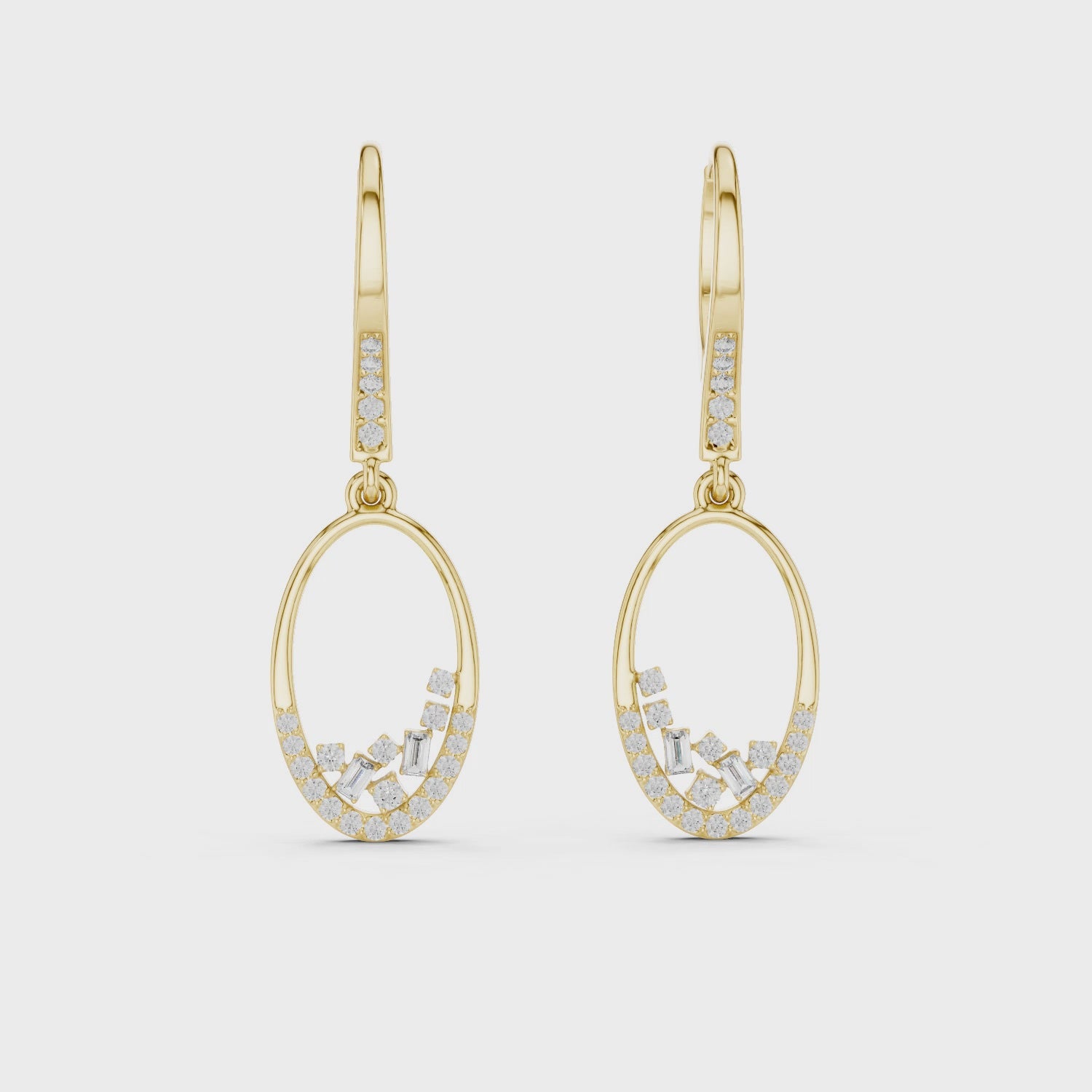 The Zayir Drop Earrings - Lab Grown Diamonds