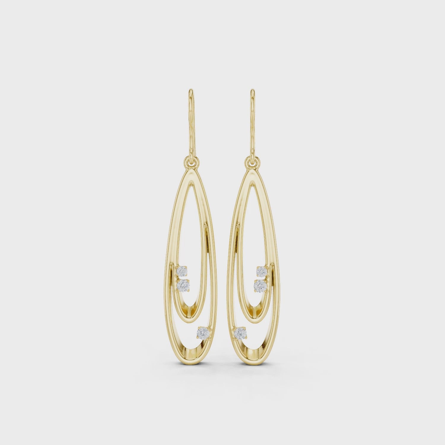 The Ripple Earrings - Lab Grown Diamonds