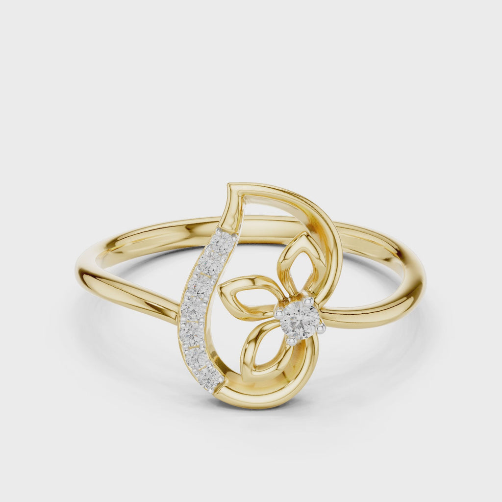 The Lily Petal Ring - Lab Grown Diamonds