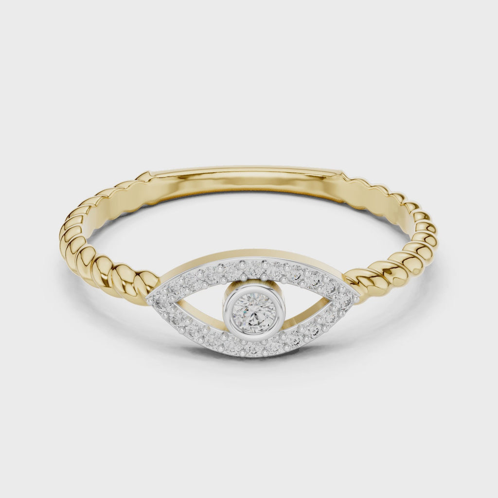 The Evil Eye Ring - Lab Grown Diamonds