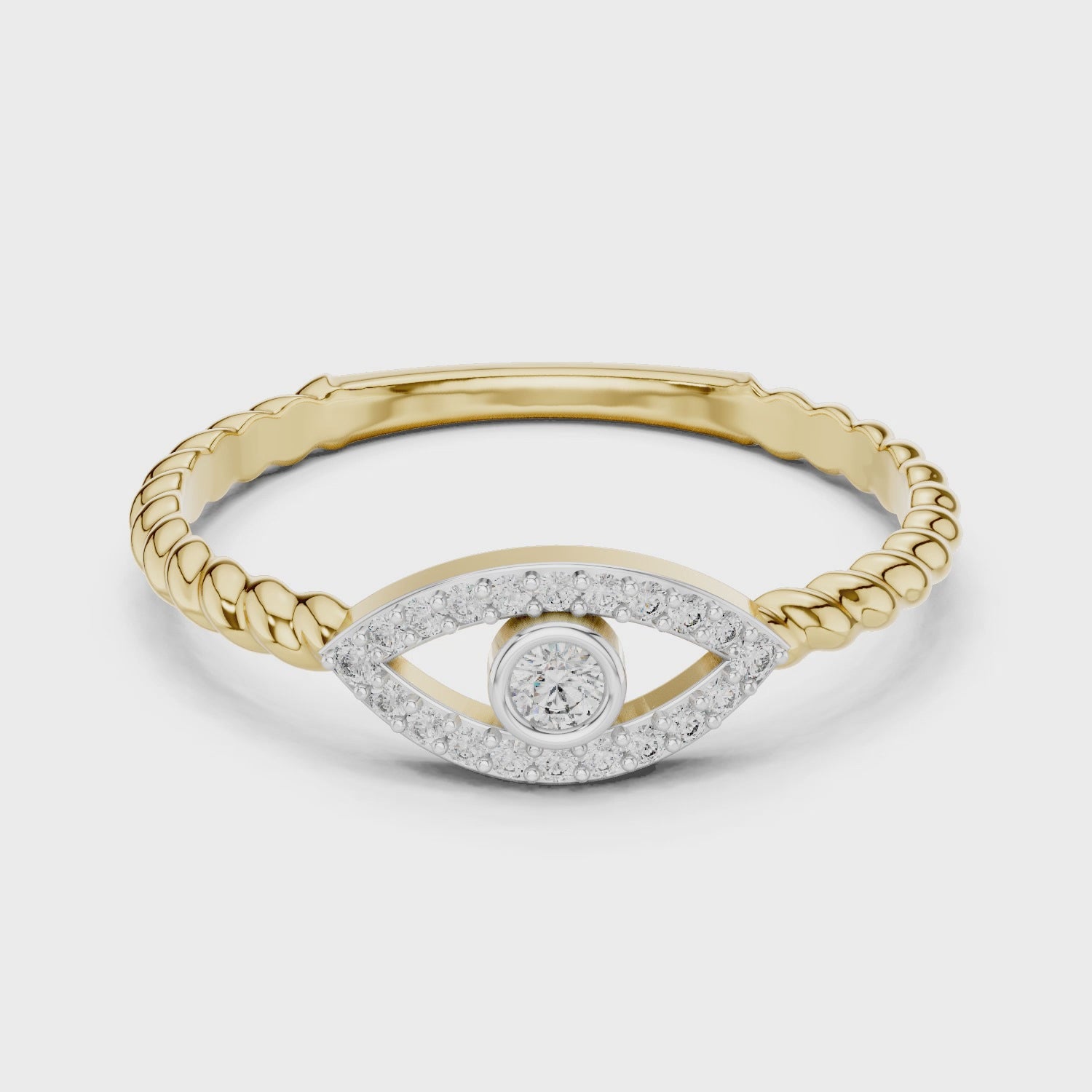 The Evil Eye Ring - Lab Grown Diamonds