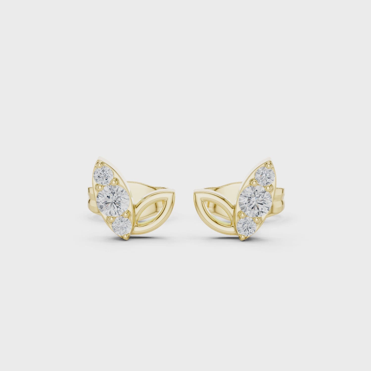 The Pygmy Blue Earrings - Lab Grown Diamonds