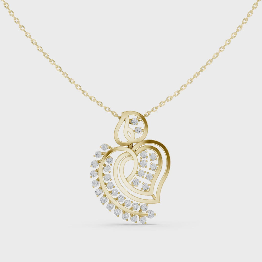 The Artisan Heart Pendant - Lab Grown Diamonds