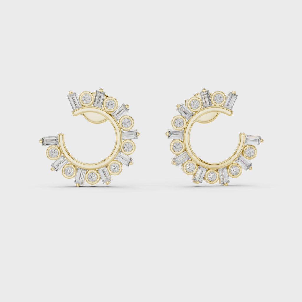 The Ethereal Garland Earrings - Lab Grown Diamonds