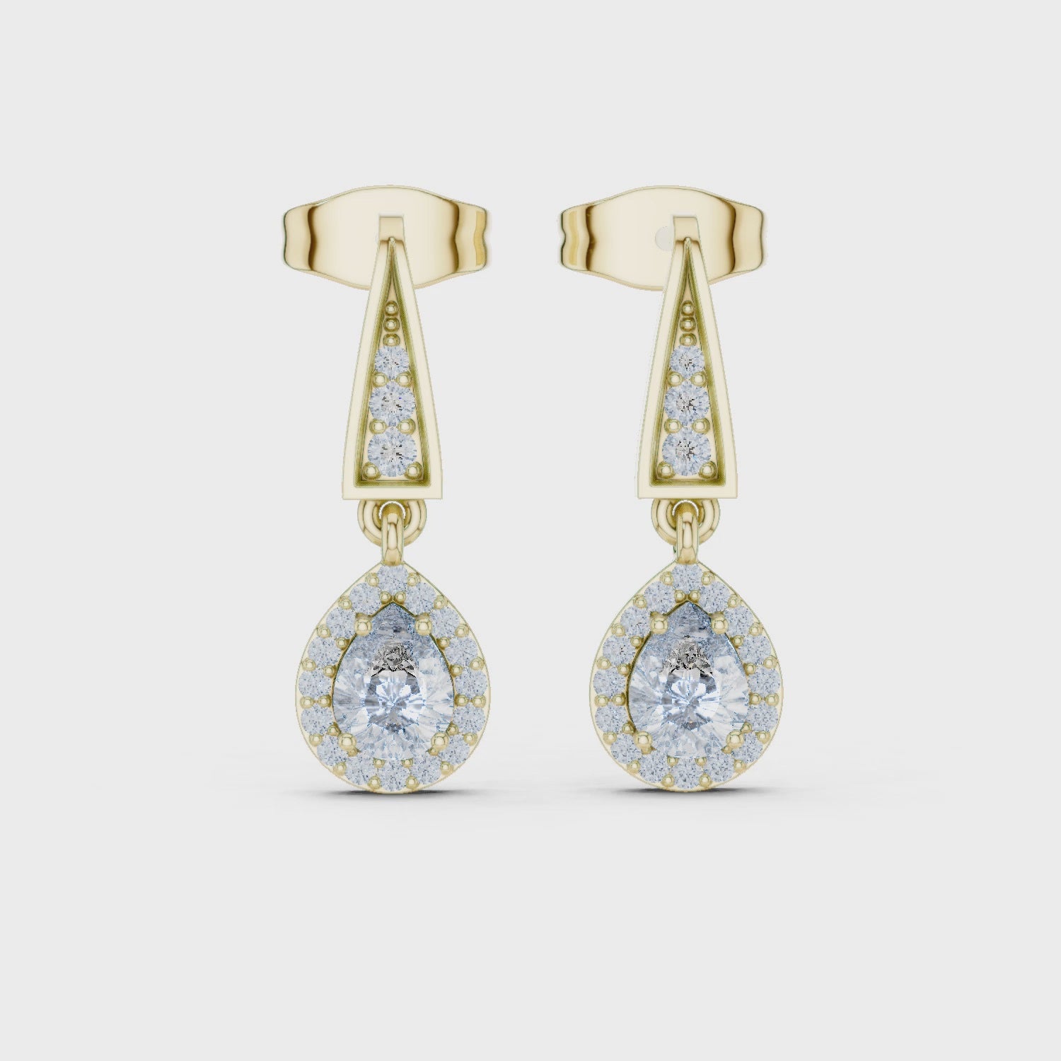The Ivy Teardrop Earrings - Lab Grown Diamonds