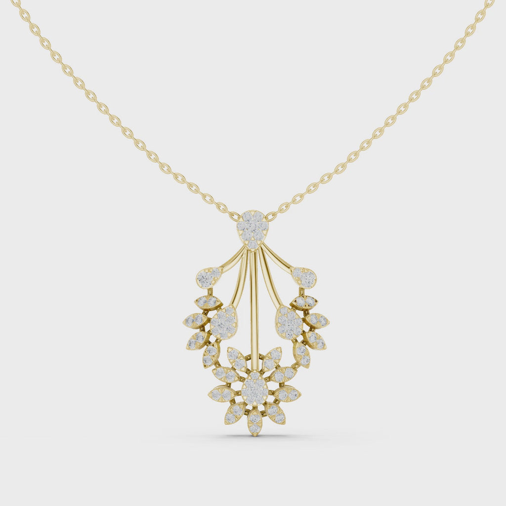 The Dewdrop Meadow Pendant - Lab Grown Diamonds