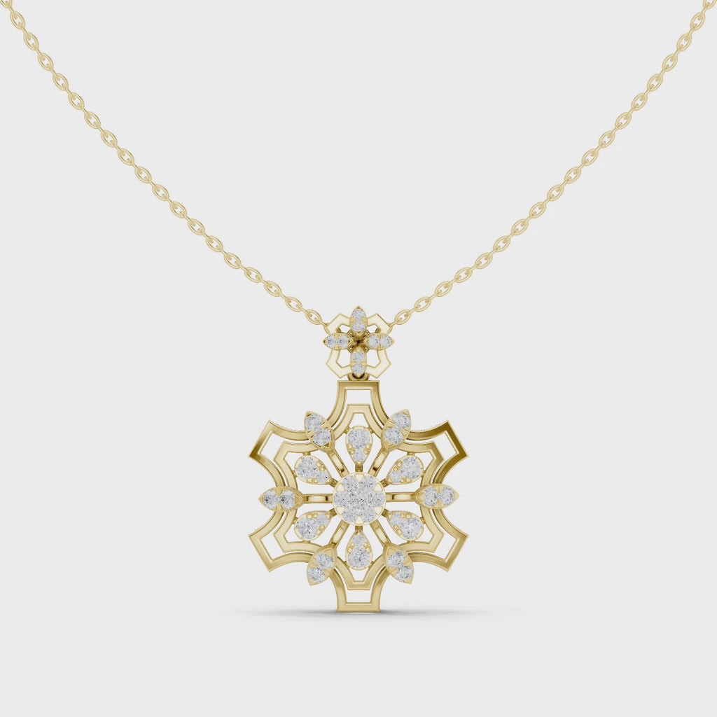 The Stella Radiante Pendant - Lab Grown Diamonds