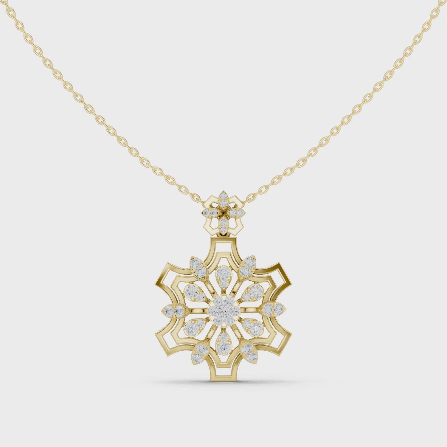 The Stella Radiante Pendant - Lab Grown Diamonds