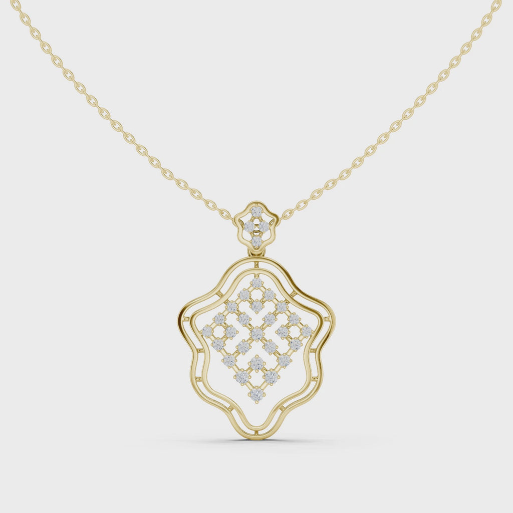 The Modern Charm Pendant - Lab Grown Diamonds